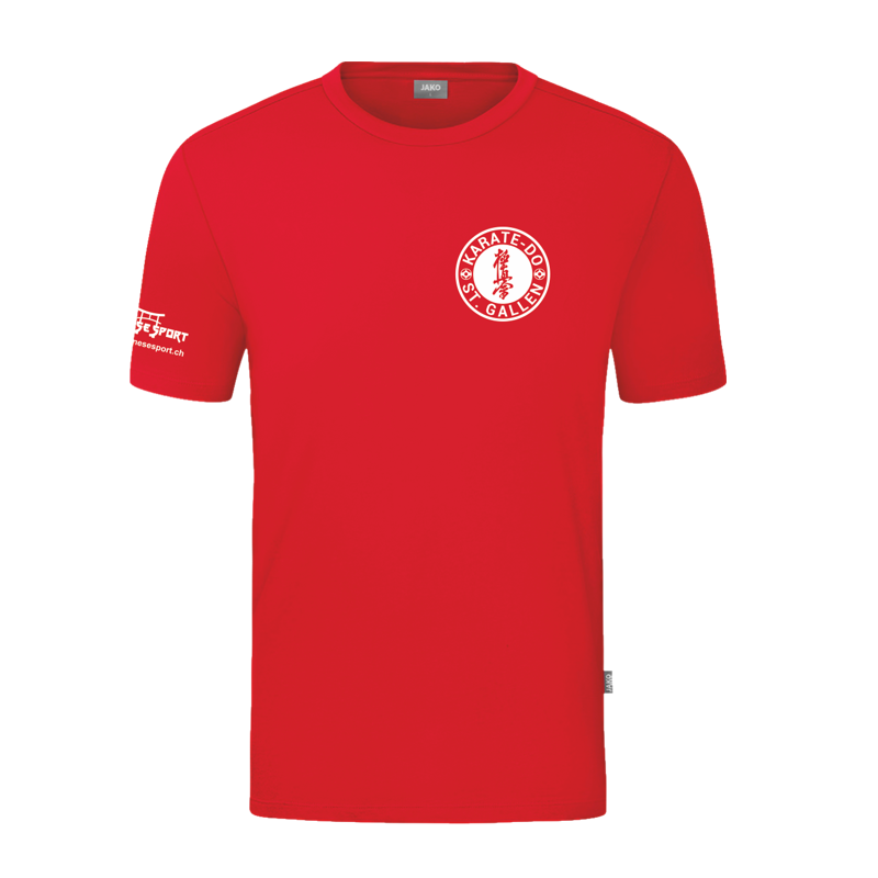 Karate Do St.Gallen Baumwoll T-Shirt mit Brust- und Rückenlogo