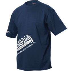 Krav Maga Kickboxing Niederwil T-Shirt mit Clublogo schräg