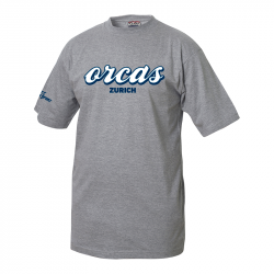 Barracudas Zürich T-Shirt mit "ORCAS" Logo - Grau