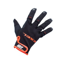 EXEL Goalie Gloves S100 - Black-Orange - Junior