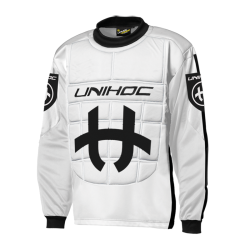 UNIHOC Goali Sweater SHIELD - weiss/schwarz