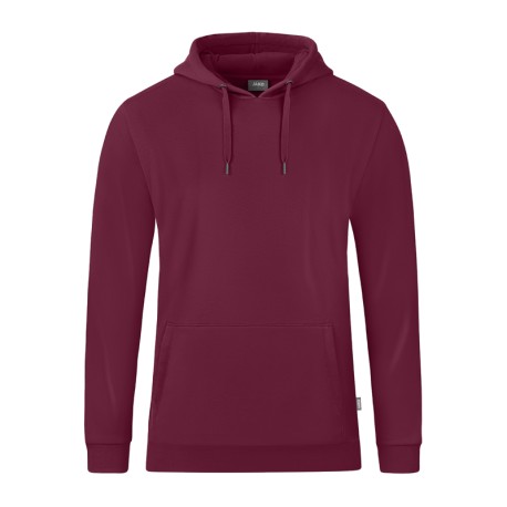 Jako Kapuzensweat organic maroon