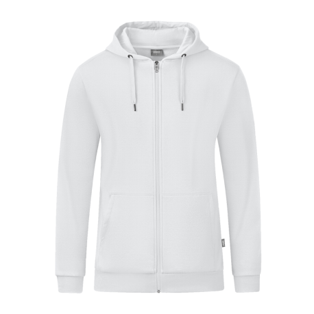 Jako Kapuzenjacke organic weiss