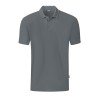 JAKO Polo Stretch Organic Steingrau