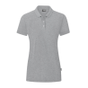 JAKO Polo Stretch Organic Hellgrau Meliert
