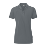 JAKO Polo Stretch Organic Steingrau