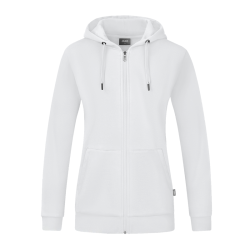 Jako Kapuzenjacke organic weiss
